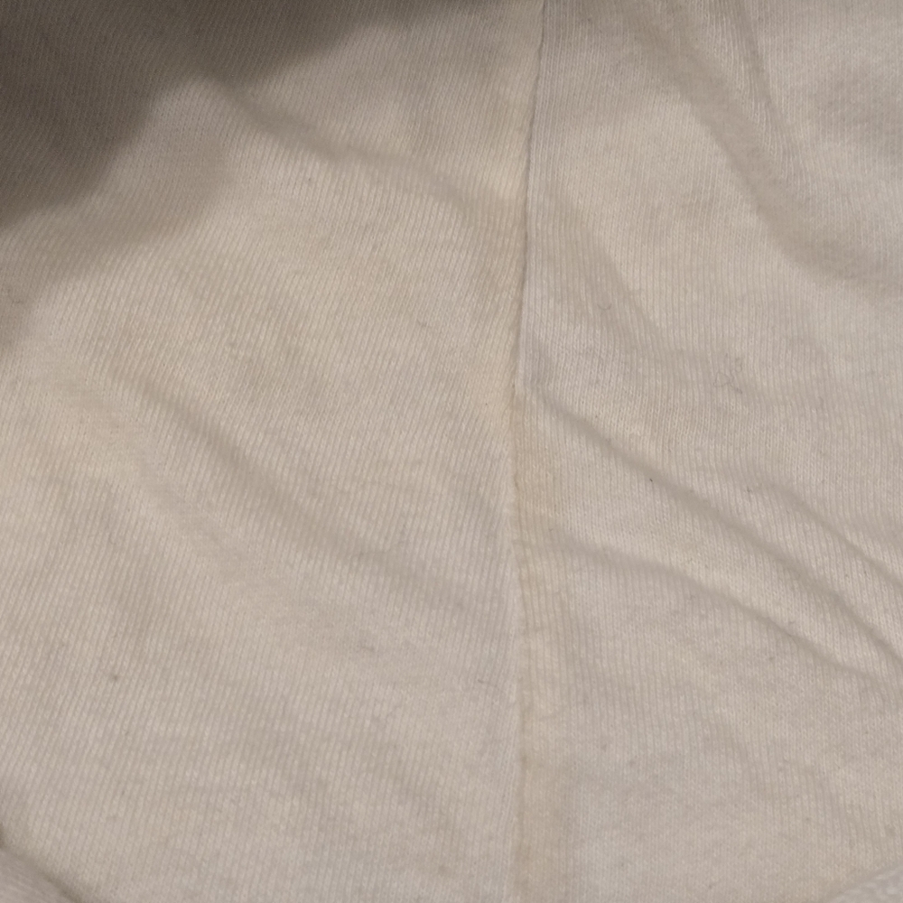 Japanese Anime Fleece Hoodie Bright White Lightweight Pullover Unisex L Travel - Picture 10 of 10